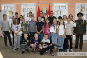 В Чечерске прошли военно-спортивные соревнования «К защите Отечества готовы!»