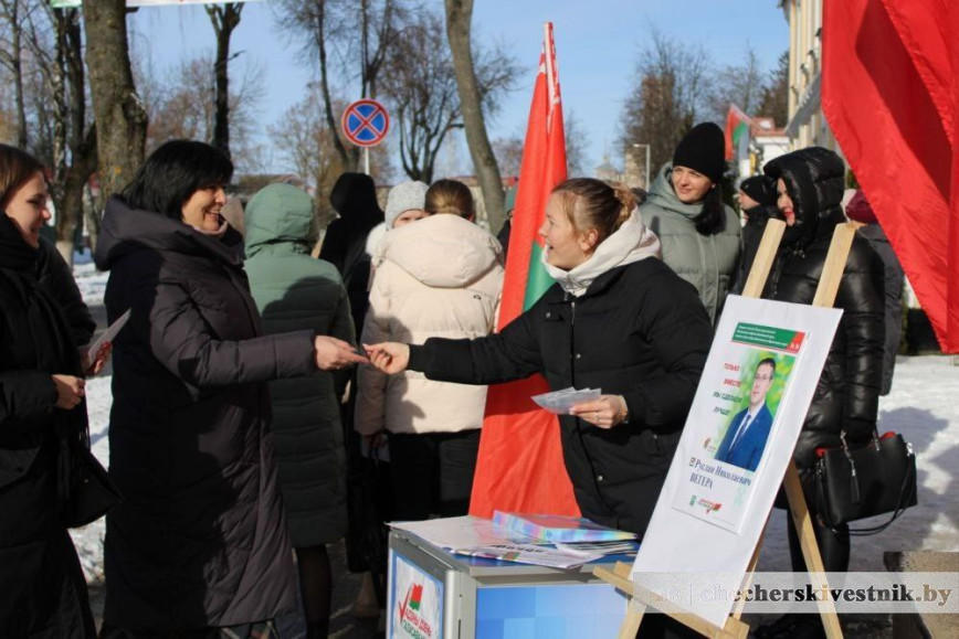 На Чечерщине продолжается период агитации за кандидатов в Палату представителей и местные Советы депутатов