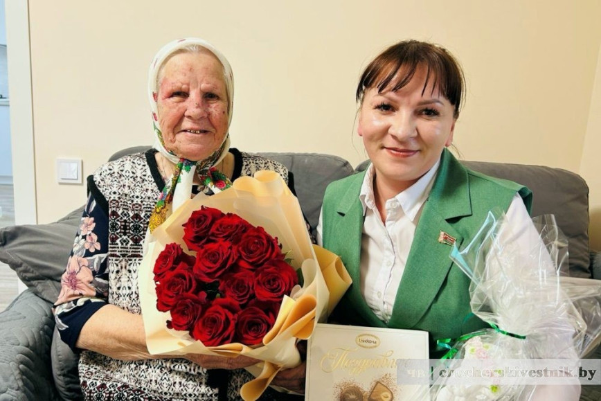 Долгожителя Чечерщины Марию Ивановну Серегову поздравили с 90-летием