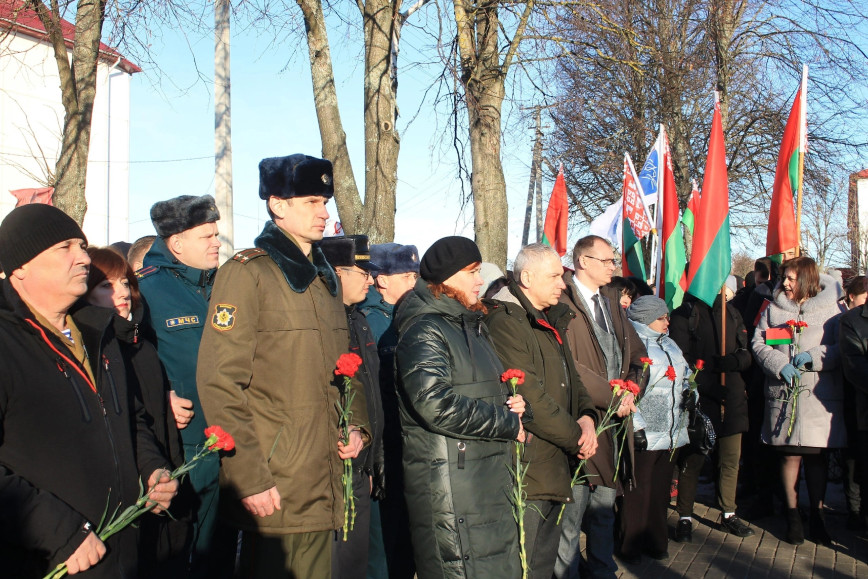 У Чачэрску адбыўся мітынг, прысвечаны памяці воінаў-інтэрнацыяналістаў